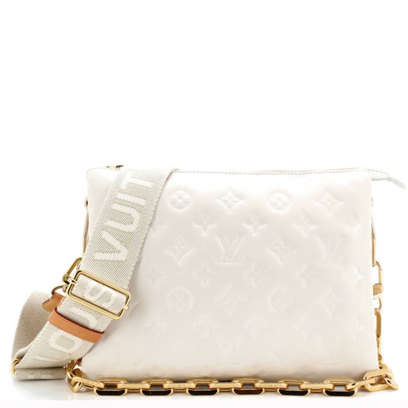 Louis Vuitton Handbags - Louis Vuitton Coussin PM Cream Puff Lambskin Crossbody